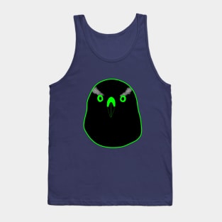 Black Goshawk with green eyes Tank Top